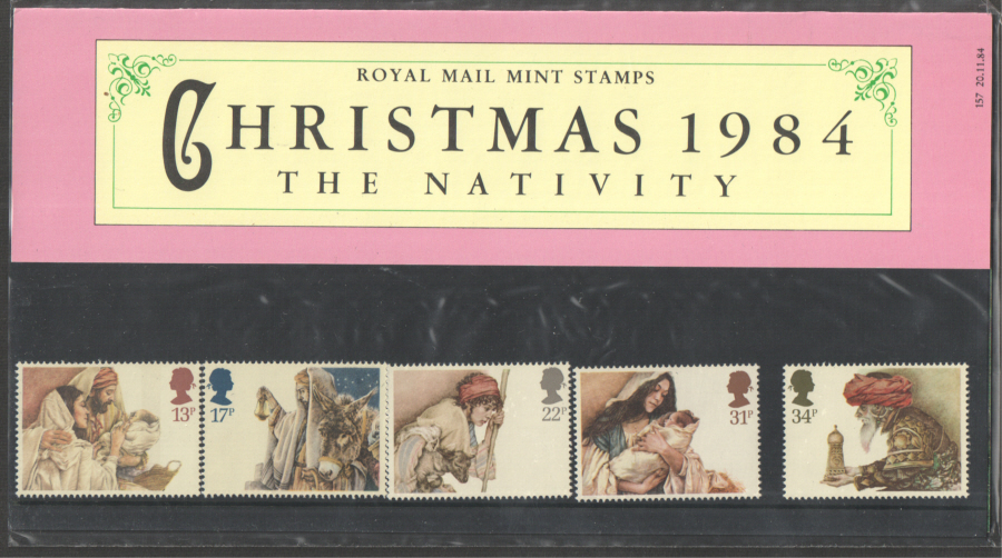 (image for) 1984 Christmas Royal Mail Presentation Pack 157